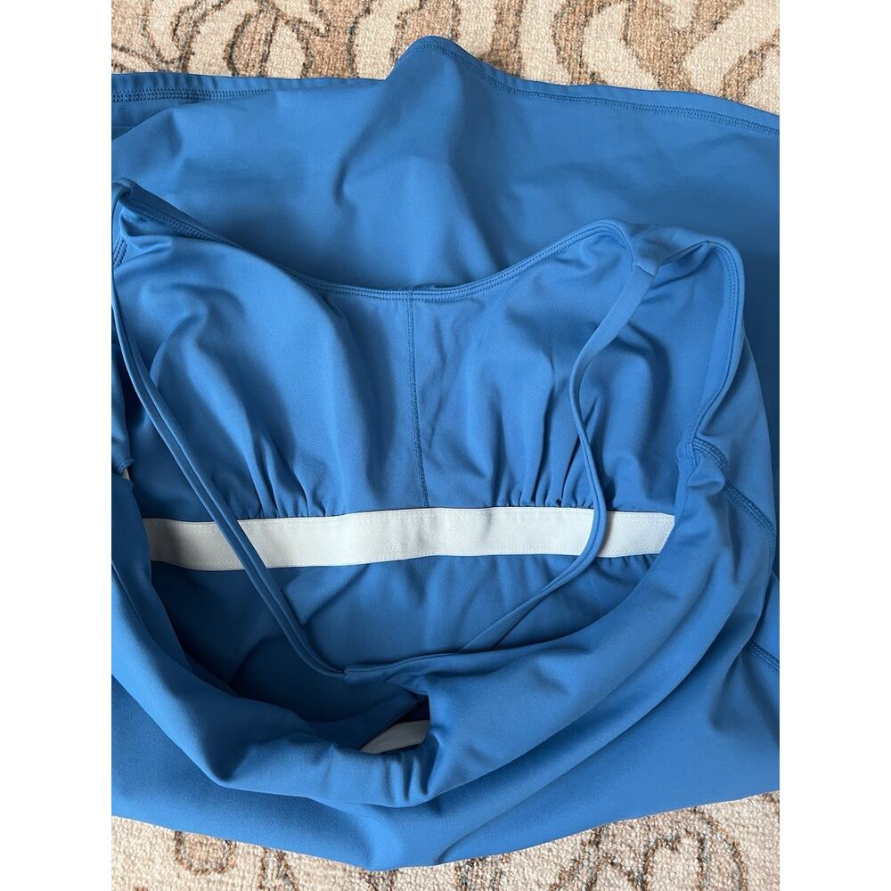 HALARA Gloomy Blue SoftlyZero Plush Backless Active Tennis Golf Skort Dress Sz L - Picture 8 of 12